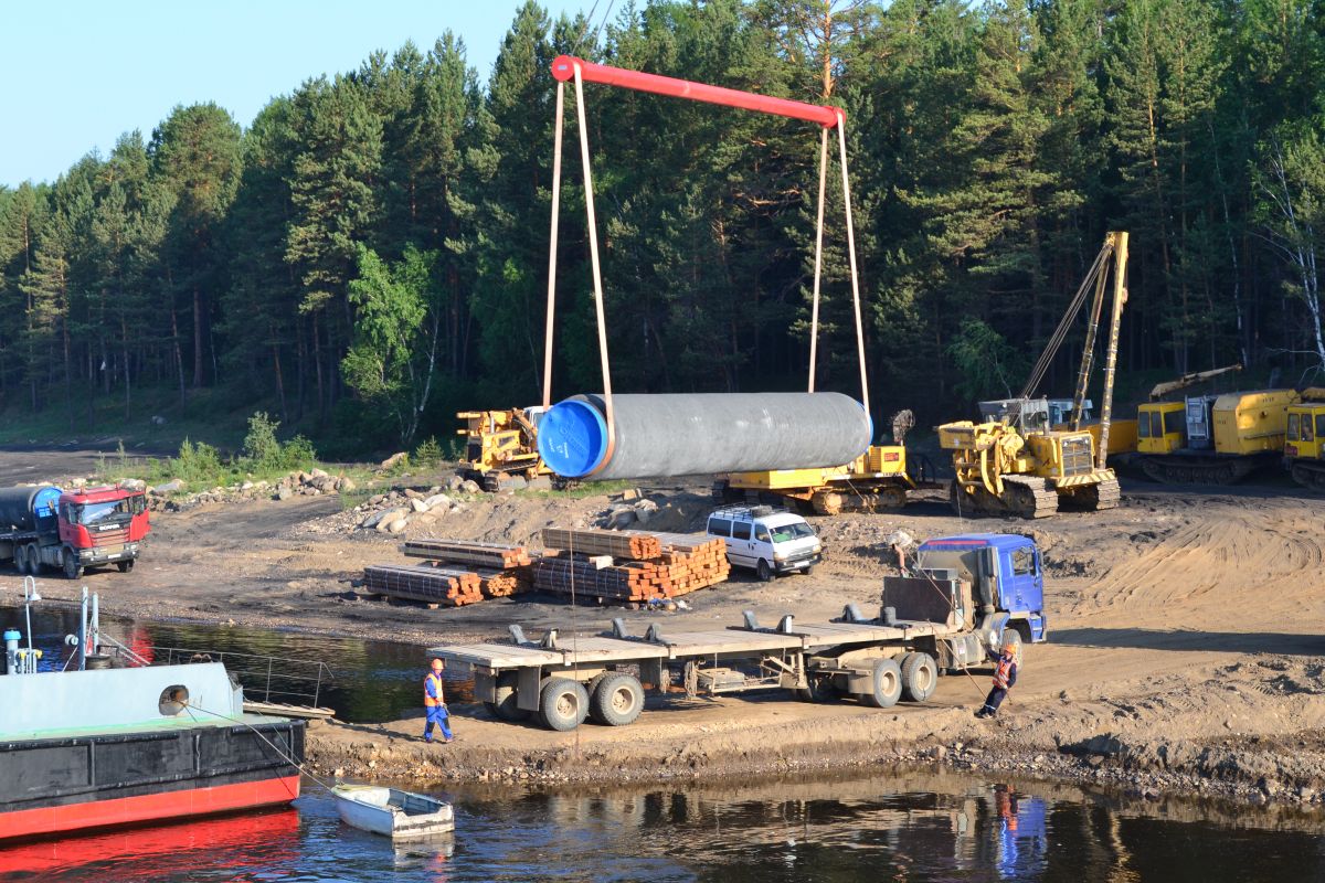 идет выгрузка