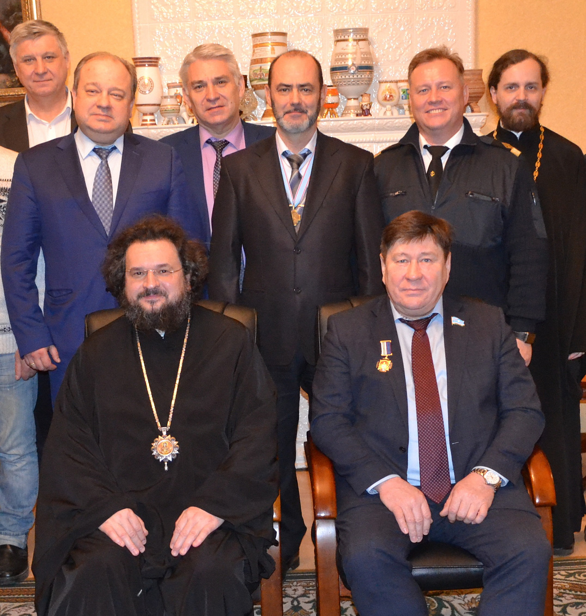 Сергей Ларионов поздравляет Владыку Романа с 55-летием